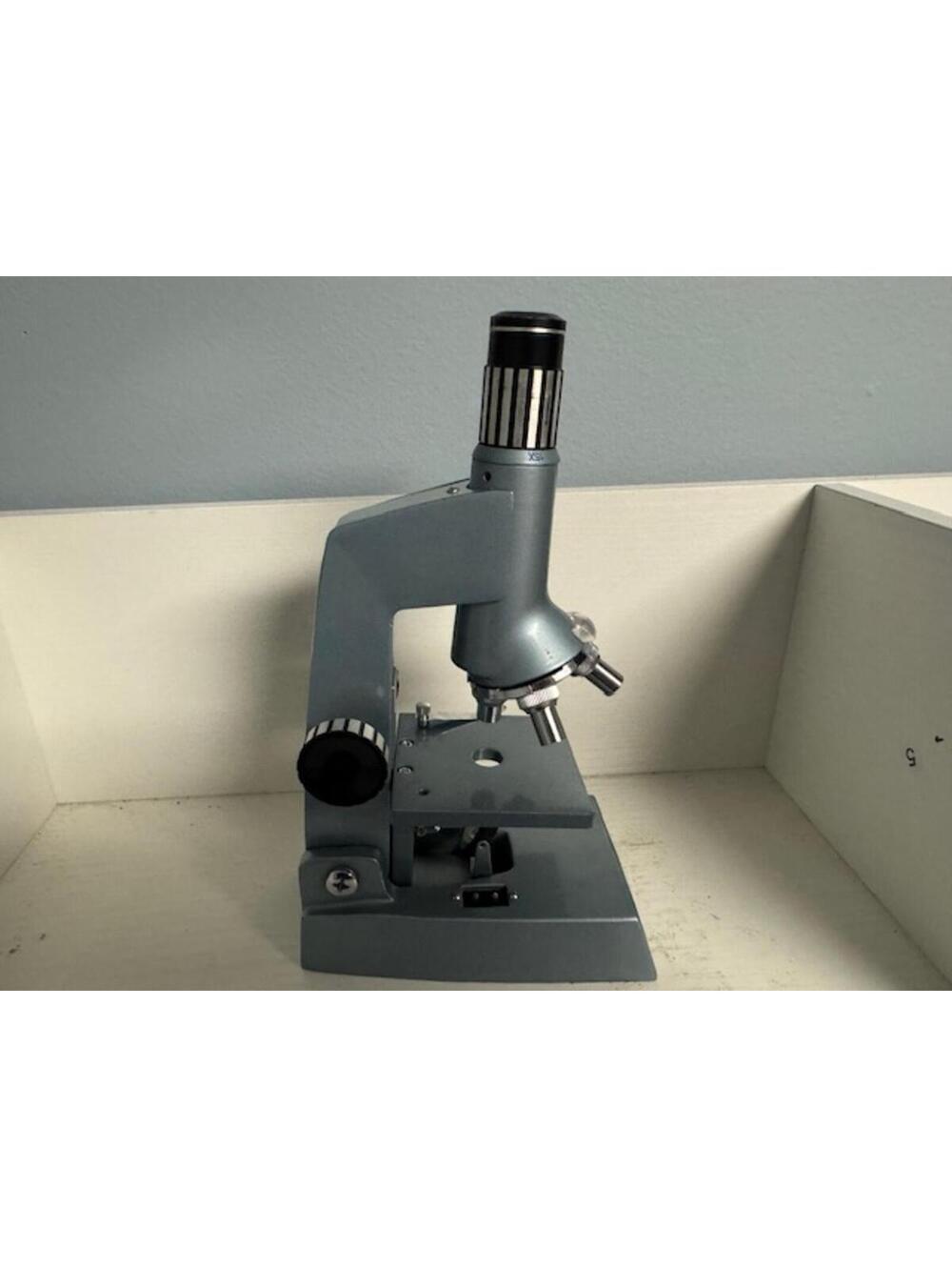 Vintage Sears Discoverer Microscope Set 50-750x - Original Case & Slides